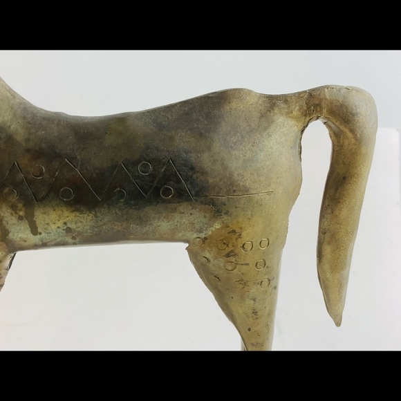🅾️SOLD🅾️Metal Trojan Horse Figurine 10.5" x 16" - Picture 4 of 14